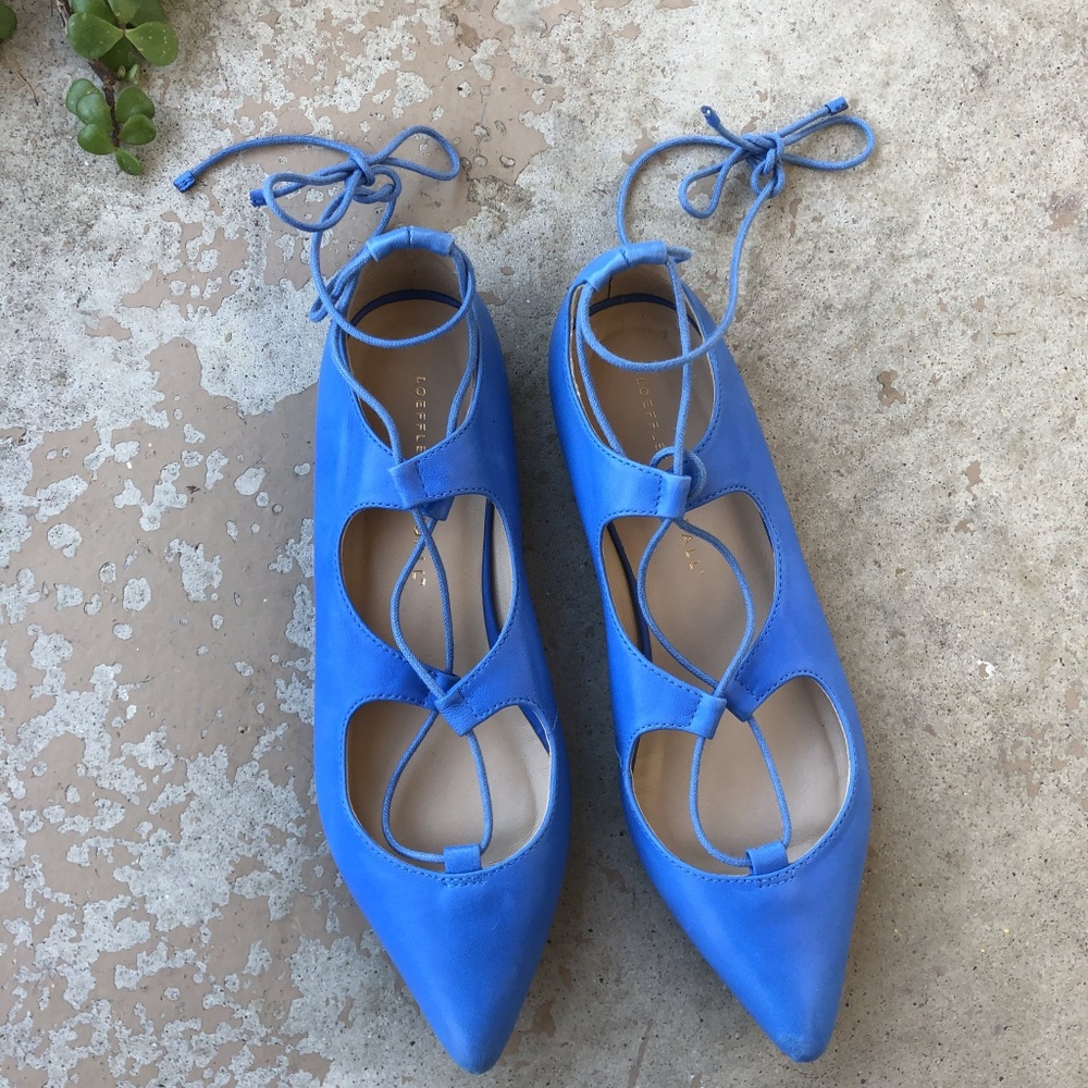 Loeffler Randall Ambra Lace Up Flats - Picture 2 of 6